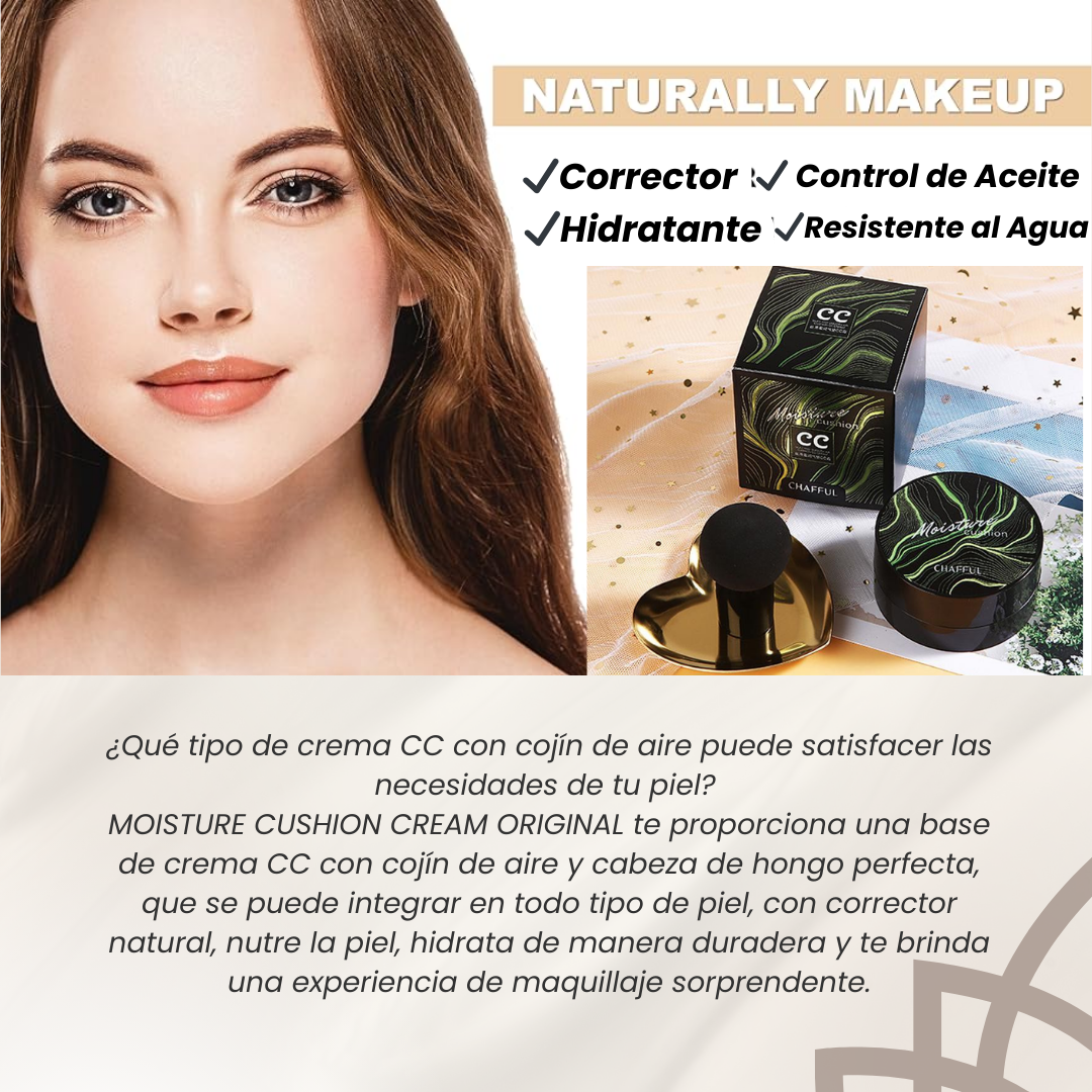 Crema Hidratante Original Moisture Cushion - Suaviza, Ilumina y Protege