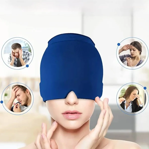 Máscara fría y caliente: tu aliada para el bienestar y el cuidado personal. Máscara fría y caliente para dolores de cabeza | Compresa terapéutica | Alivio instantáneo de migrañas | Salud y bienestar