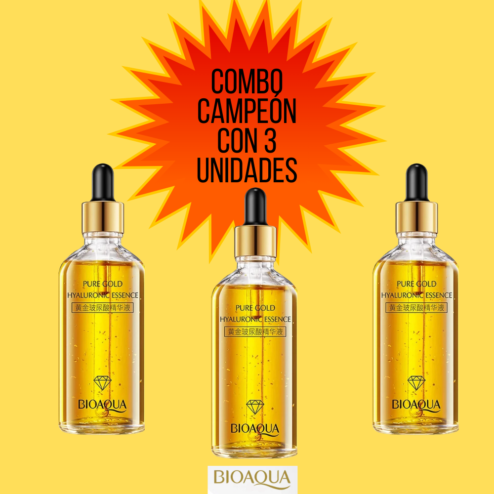 SERUM 24K BIOAQUA reduzca efectivamente las manchas y cicatrices, hidrate profundamente y mejore la luminosidad de la piel.