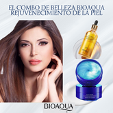 Combo de Belleza BIOAQUA: Parches de Hidrogel y Serum de Oro 24K