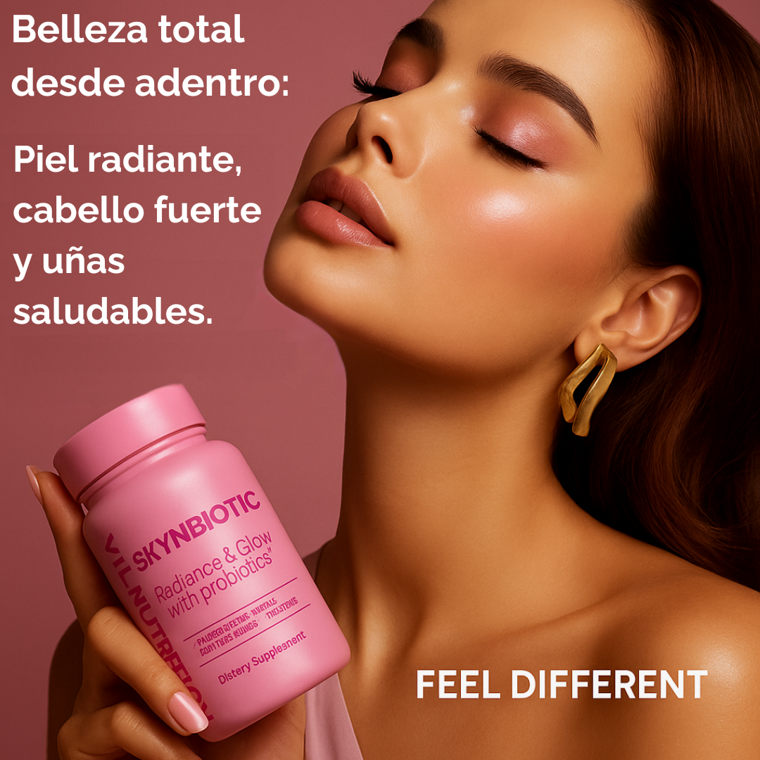 SKYNBIOTIC – Suplemento 4 en 1 con Colágeno, Ácido Hialurónico, Resveratrol y NAD