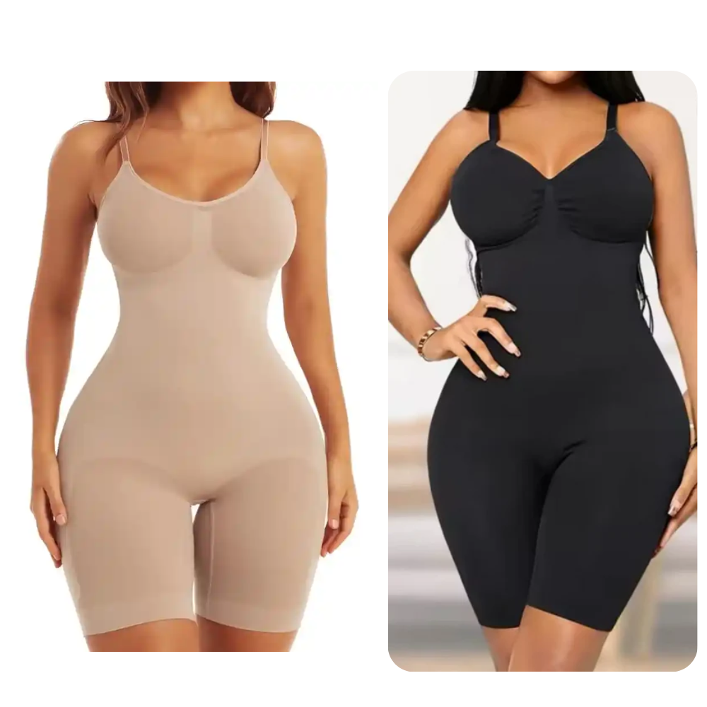 Detalle del diseño sin costuras del Body FeelinGirl, con tecnología avanzada de compresión.