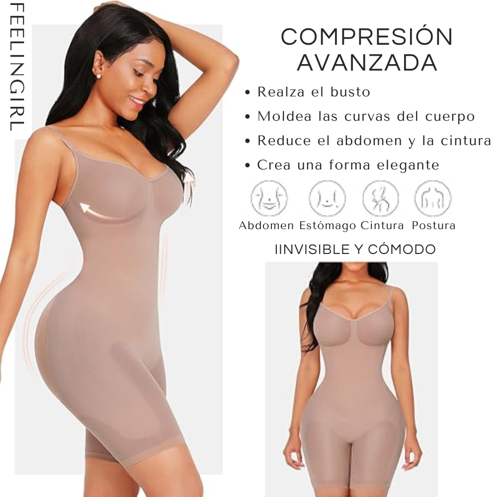 Faja Reductora FeelinGirl , compresion avanzada, mostrando cintura definida y silueta estilizada