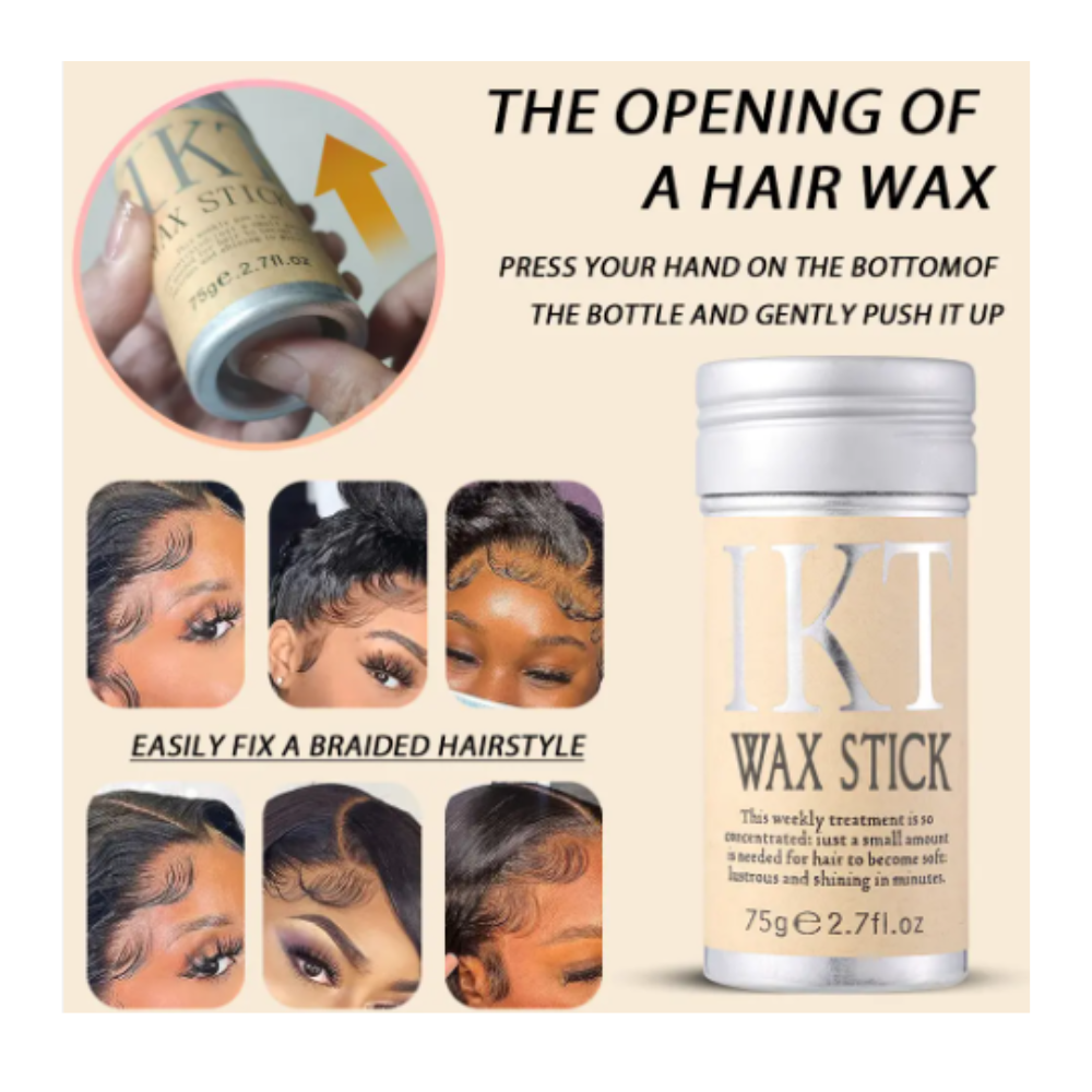 Cera Capilar Profesional para Cabello sin Frizz | Hidratación y Estilo | Productos para el Cabello. Manos aplicando cera capilar en el cabello para obtener un estilo impecable y sin frizz.