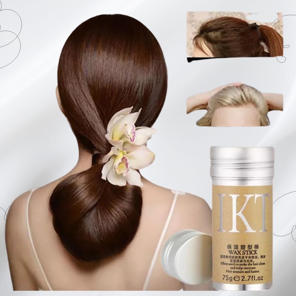 Cera Capilar Profesional para Cabello sin Frizz | Hidratación y Estilo | Productos para el Cabello. Cera capilar profesional en envase elegante, ideal para controlar el frizz y dar hidratación al cabello.