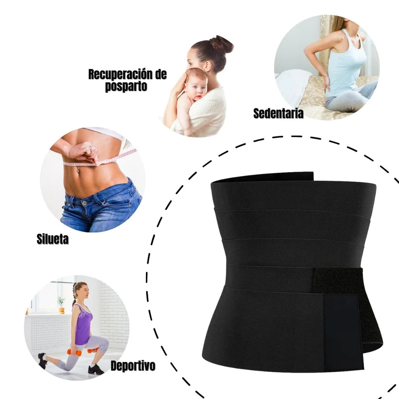 Cinturilla Enrollable Reloj de Arena - Descubre la combinación perfecta de estilo y funcionalidad para moldear el cuerpo y mejorar la postura.