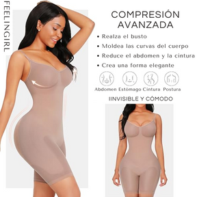 Faja Reductora FeelinGirl , compresion avanzada, mostrando cintura definida y silueta estilizada